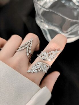 Nhẫn Bạc đá Zircon