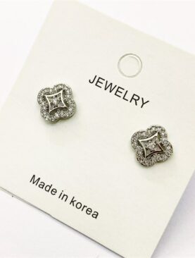 Bông Tai Zircon Brand