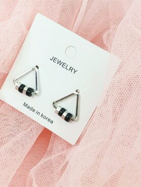 Bông Tai Đá Zircon Bạc