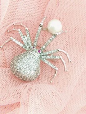 Cài Áo Zircon Spider