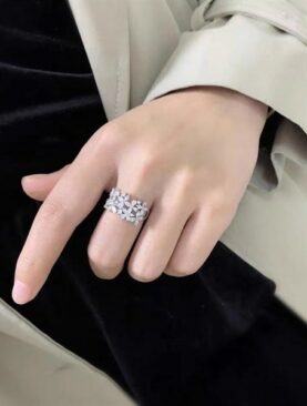 Nhẫn Bạc đá Zircon