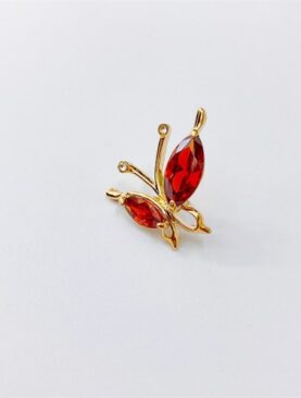 Cài Áo Đá Zircon Bướm